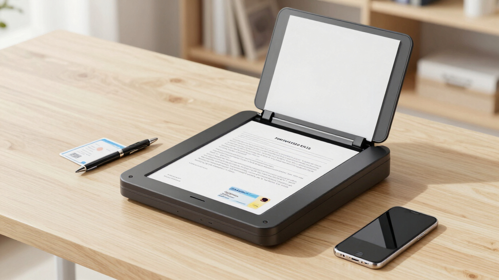 Flatbed scanner for contracts and IDs