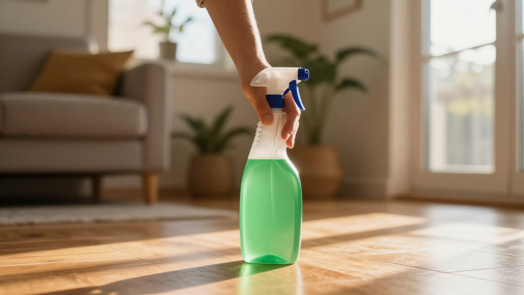 green multi-surface floor cleaner