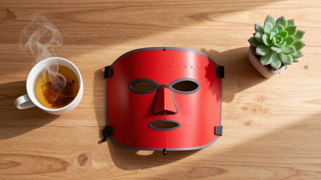 red led mask light therapy