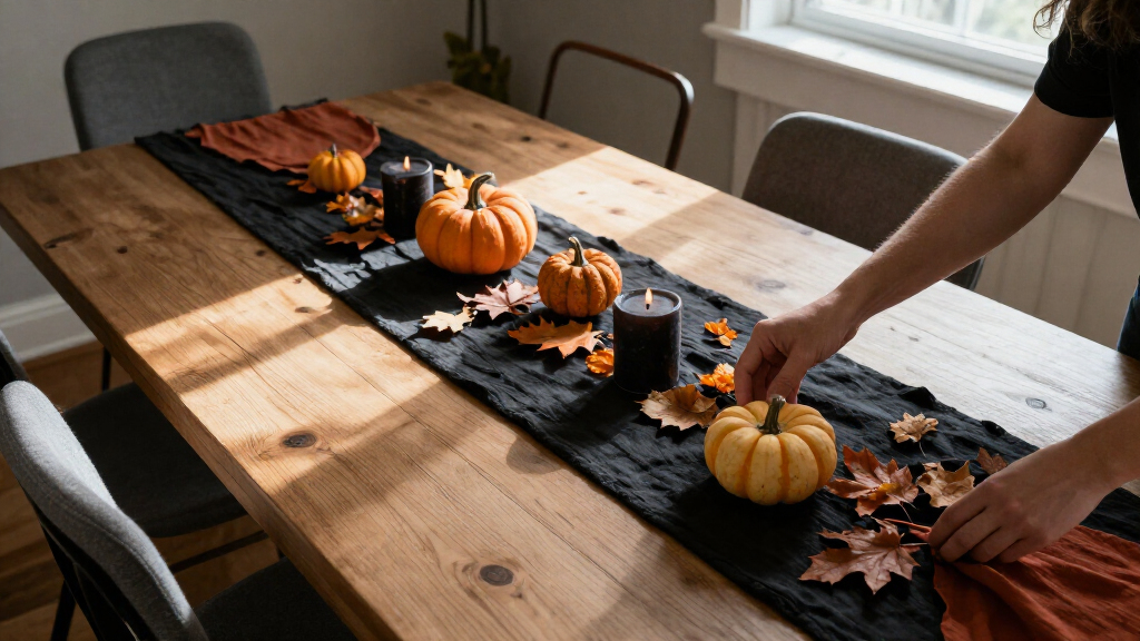 Halloween table runners