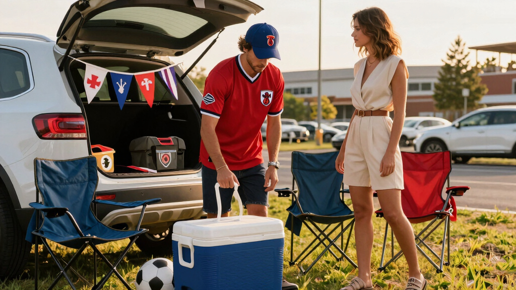 soccer fan tailgating gear