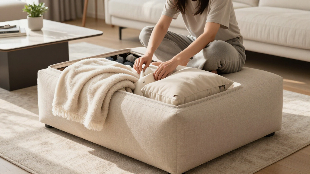 best oversized storage ottoman bench