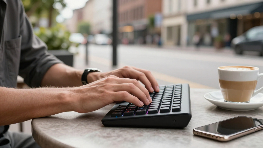 compact mechanical keyboard wireless premium