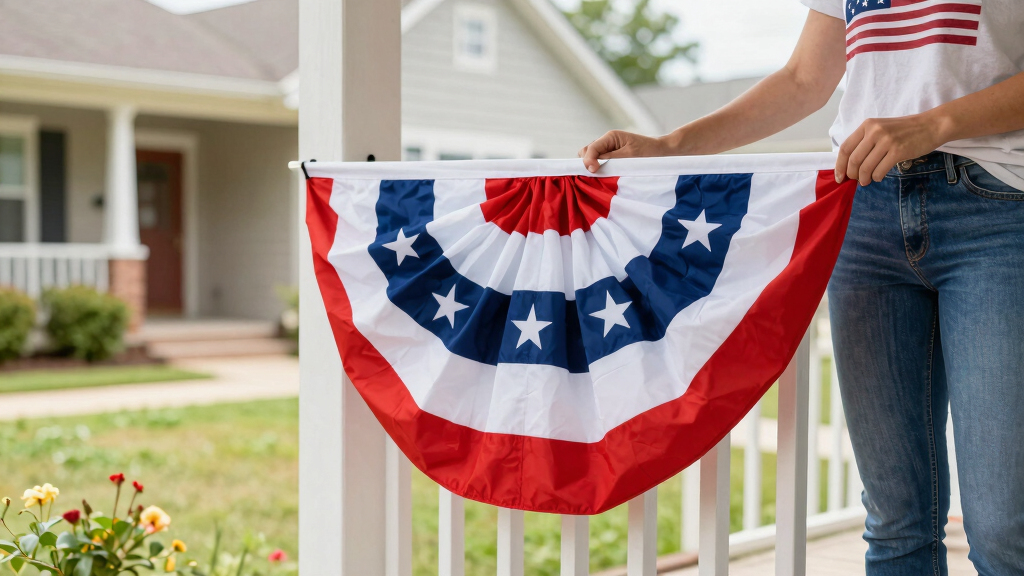 patriotic American flag banners