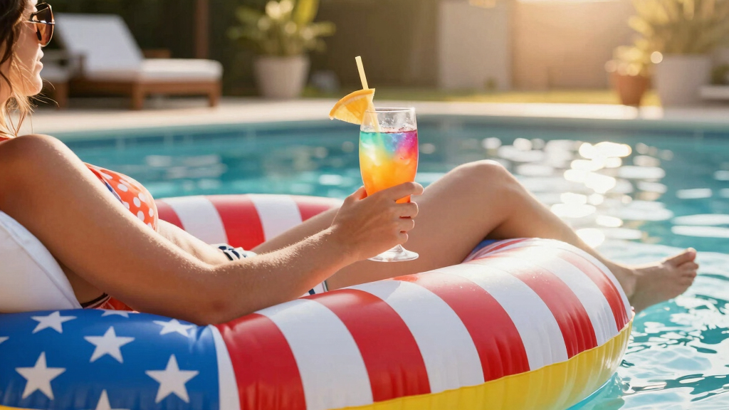 patriotic pool float decorations
