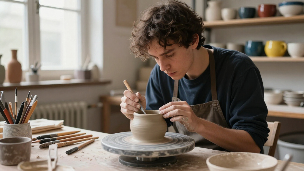 handmade pottery tools