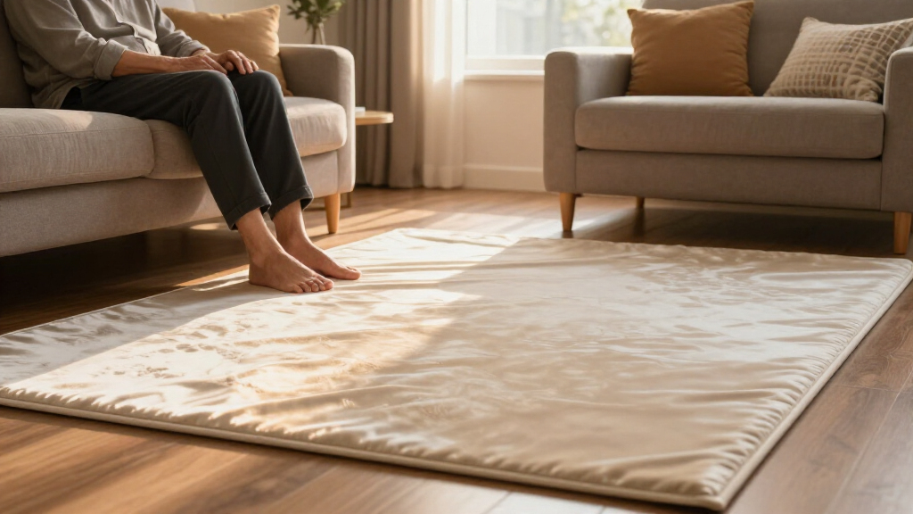 yilong washable silk look rug