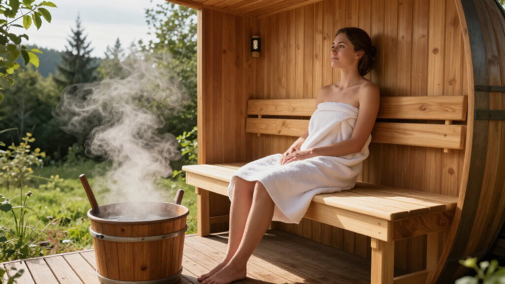 harvia barrel sauna