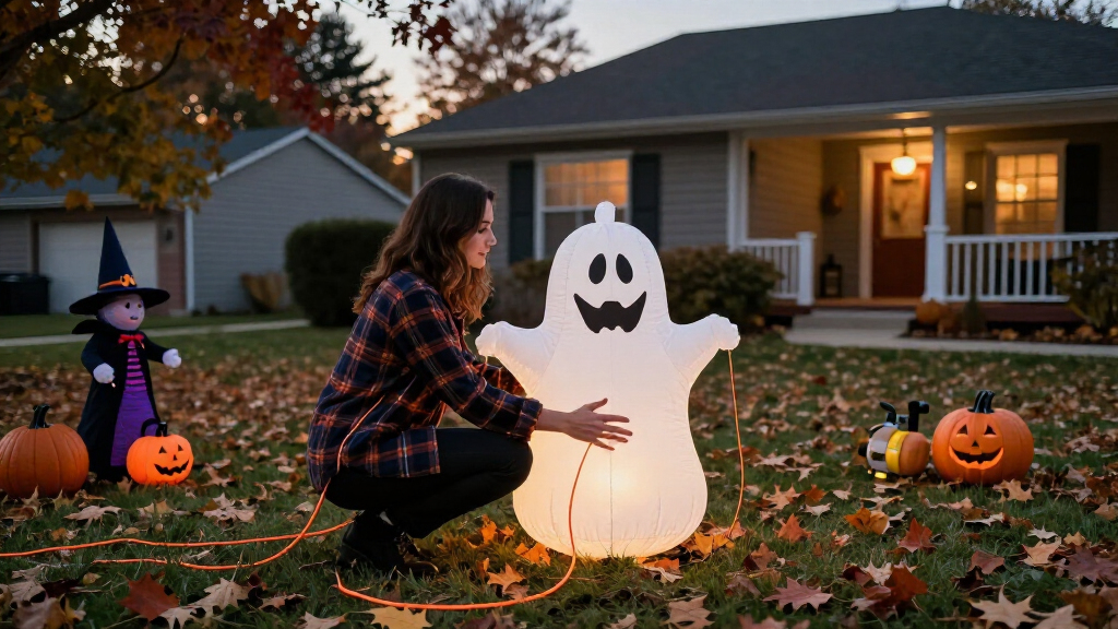 Halloween yard inflatables