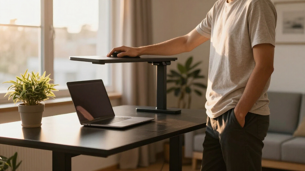 electric standing desk for posture support