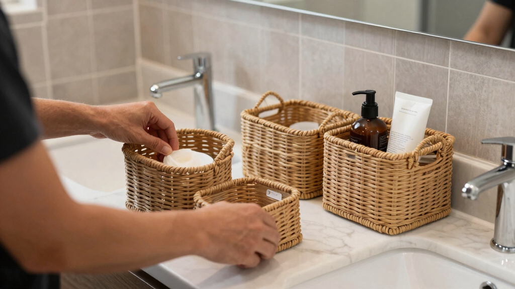 best bathroom storage baskets