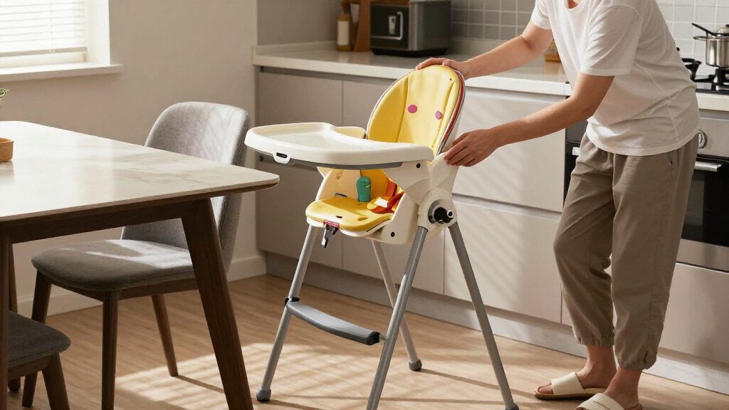 foldflat high chairs for small spaces