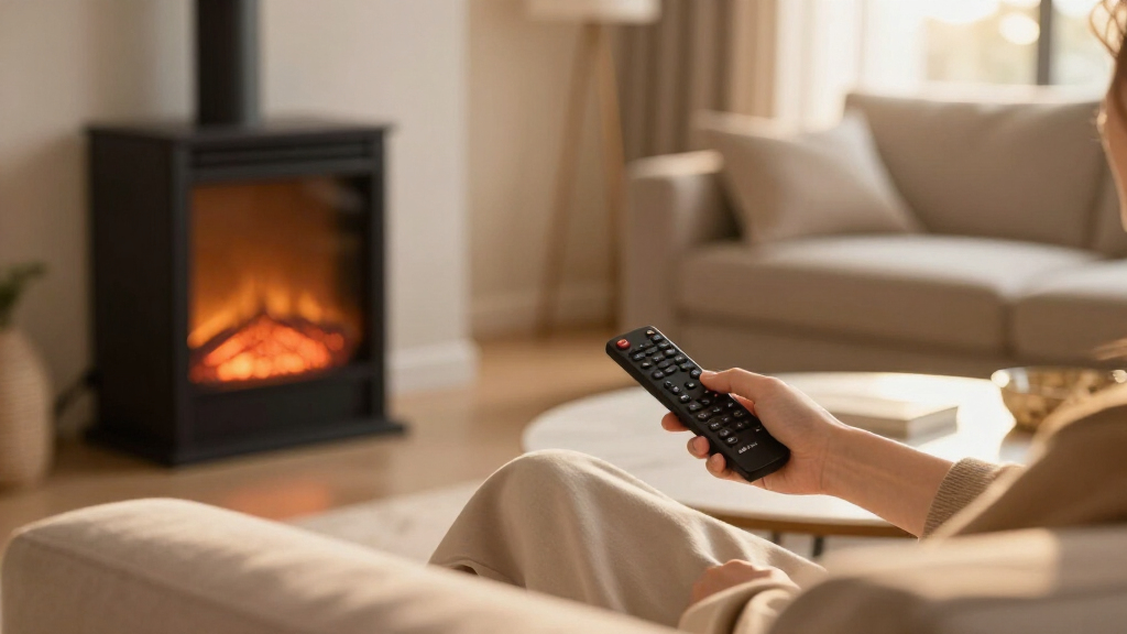 electric fireplaces with remote control
