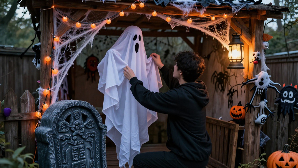 Halloween haunted house props