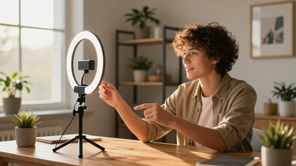 4k webcam kits with ring lights