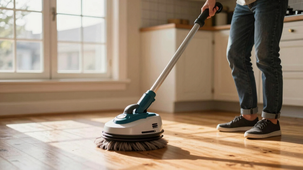 cordless electric floor scrubber