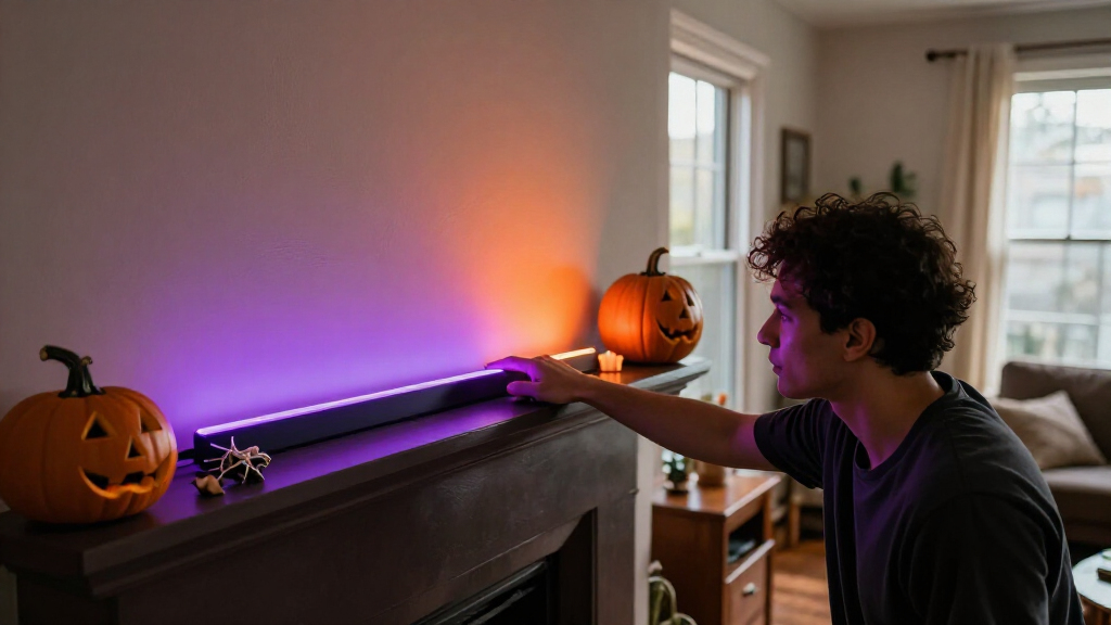 smart light strips for spooky decor
