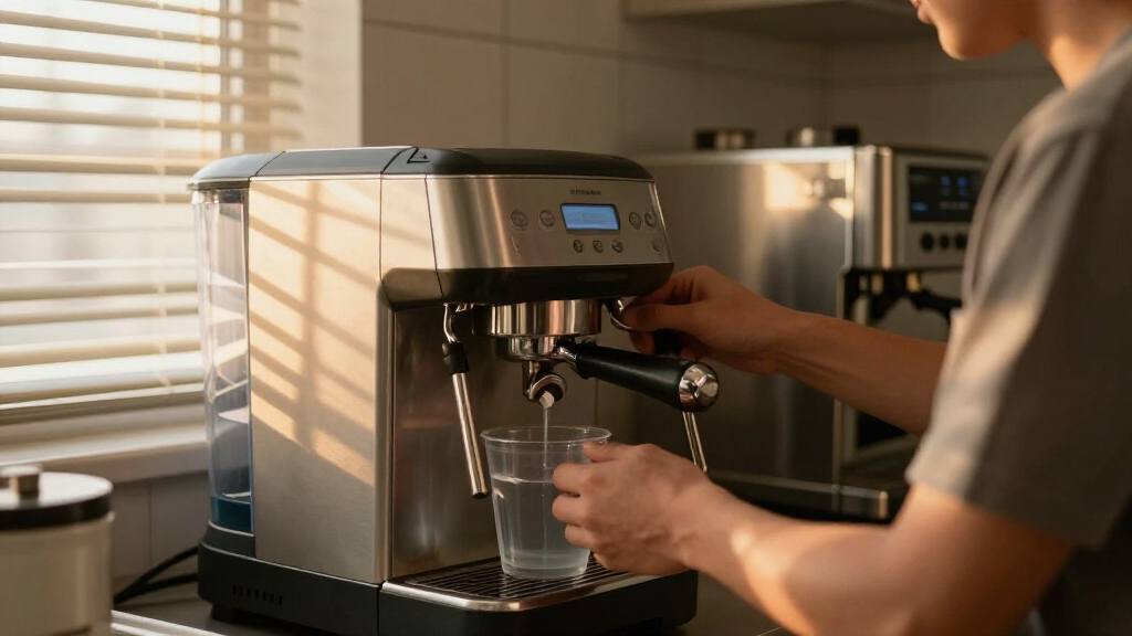 espresso machine water softener system for office