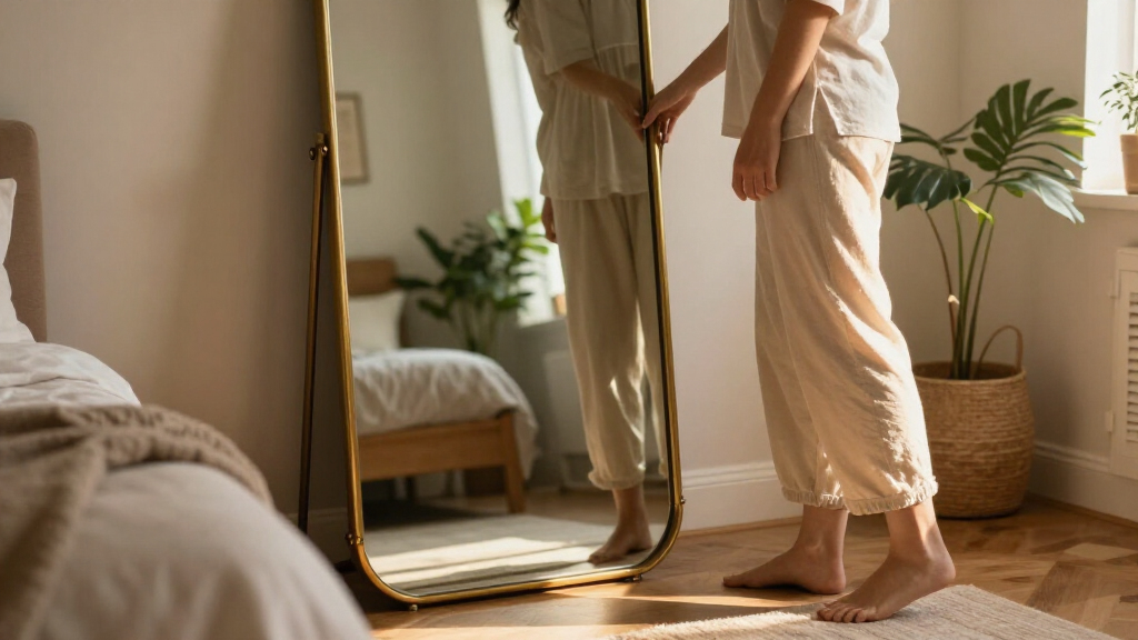 oversized arched floor mirror