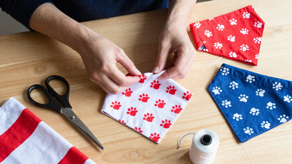 dog patriotic bandanas