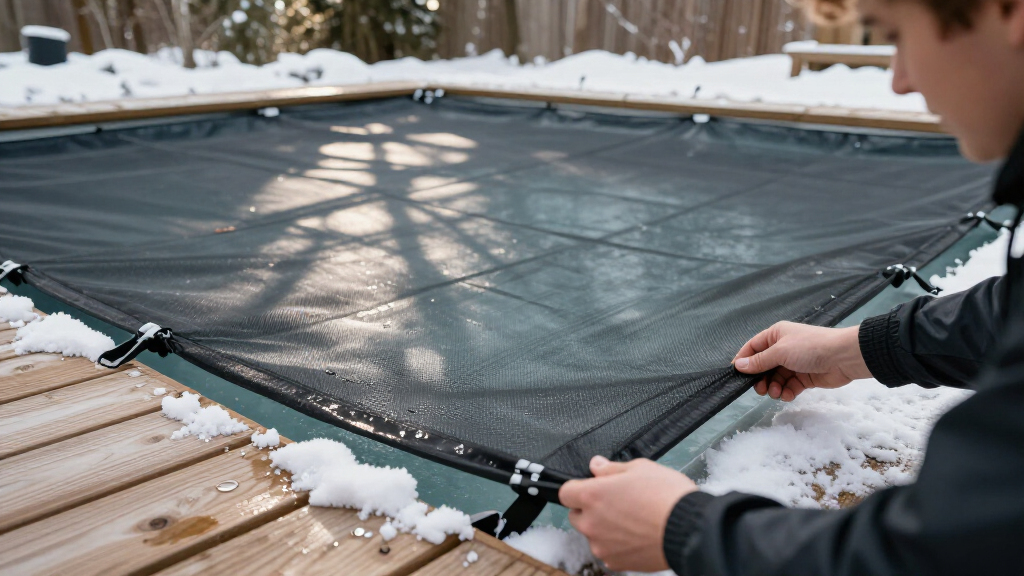best pool winter safety cover mesh
