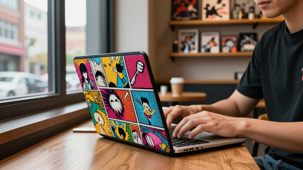 pop culture-themed laptop sleeves