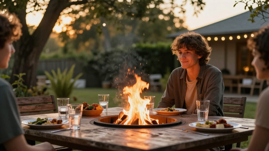 best fire pit dining table