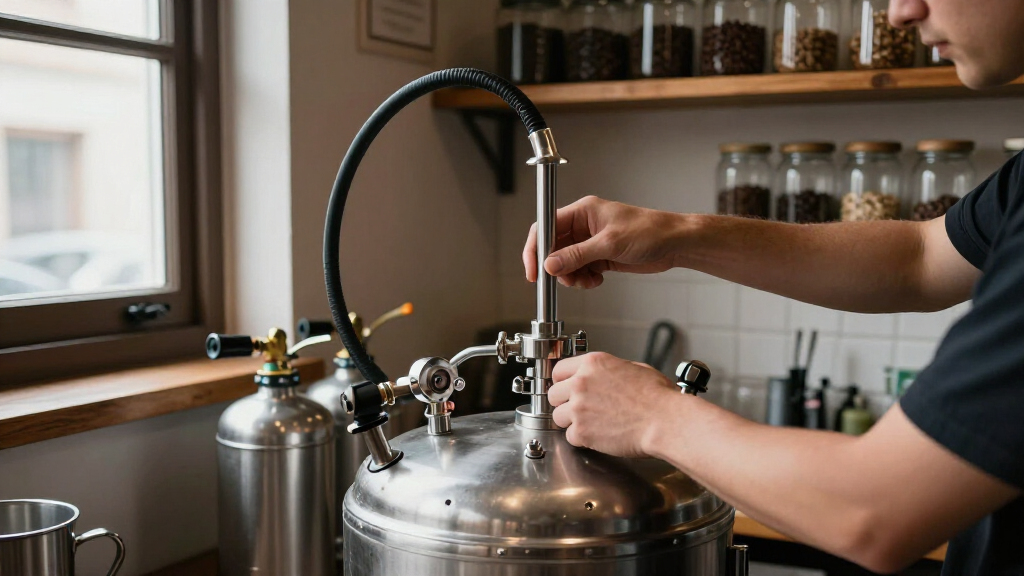 commercial nitro cold brew keg kit