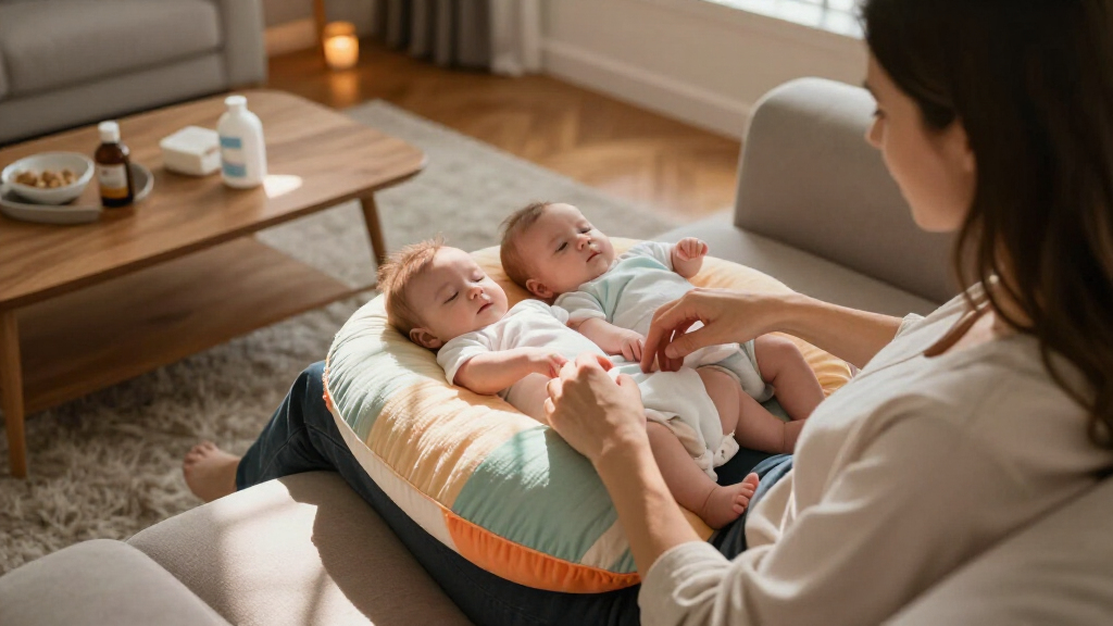 nursing pillow for twins support