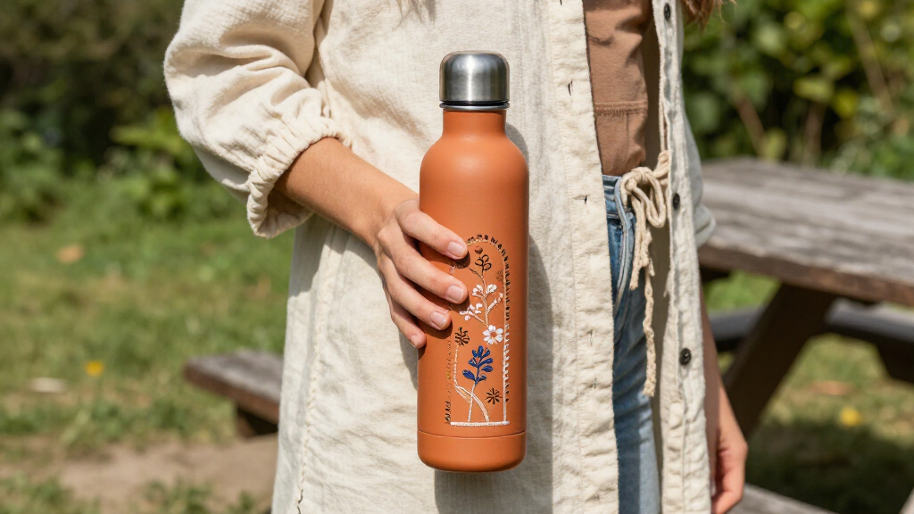 insulated boho water bottle