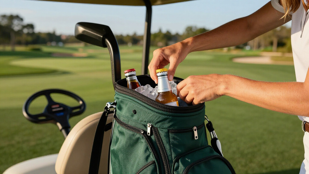 golf bags with cooler pocket