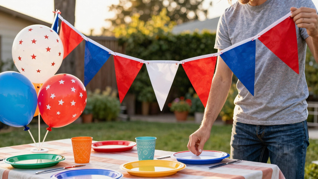 patriotic outdoor party supplies