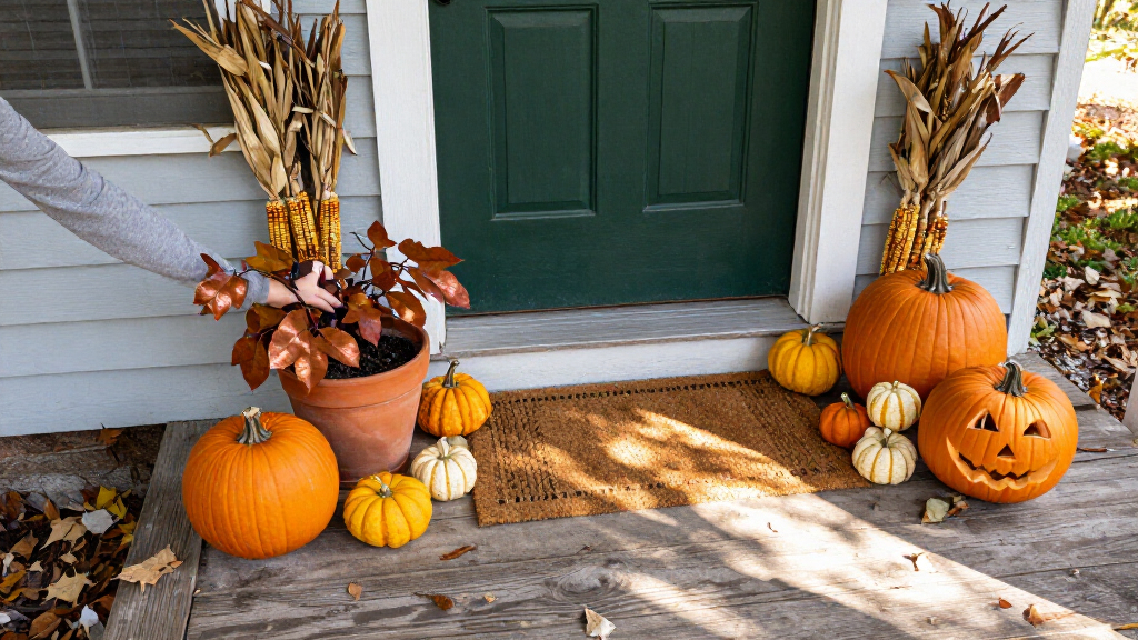 Halloween porch decorations