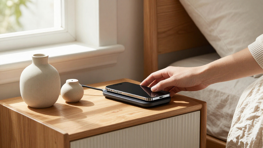 best bedside table set with charging station