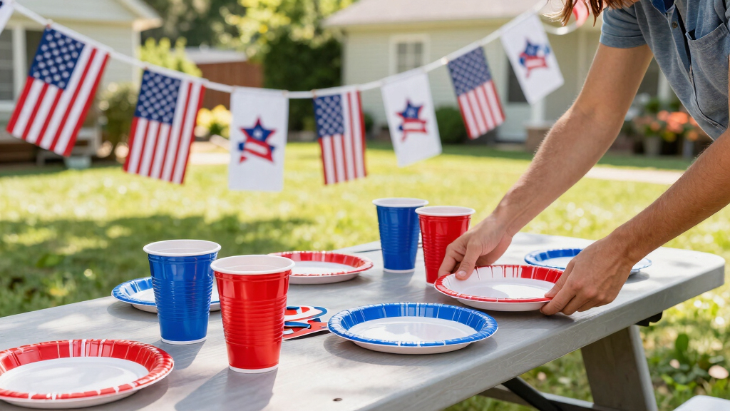 patriotic outdoor party supplies