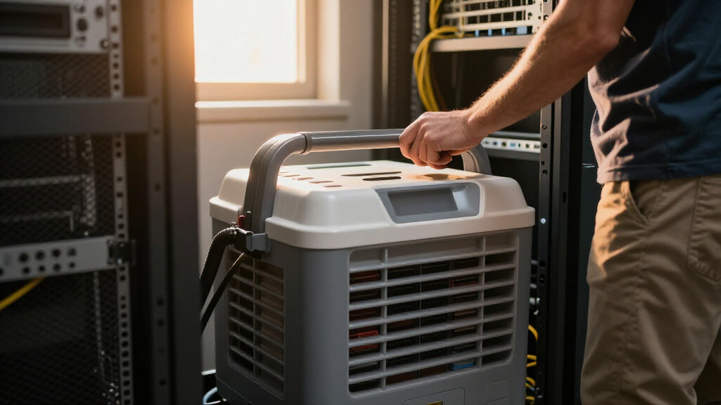 best portable spot cooler for network closets