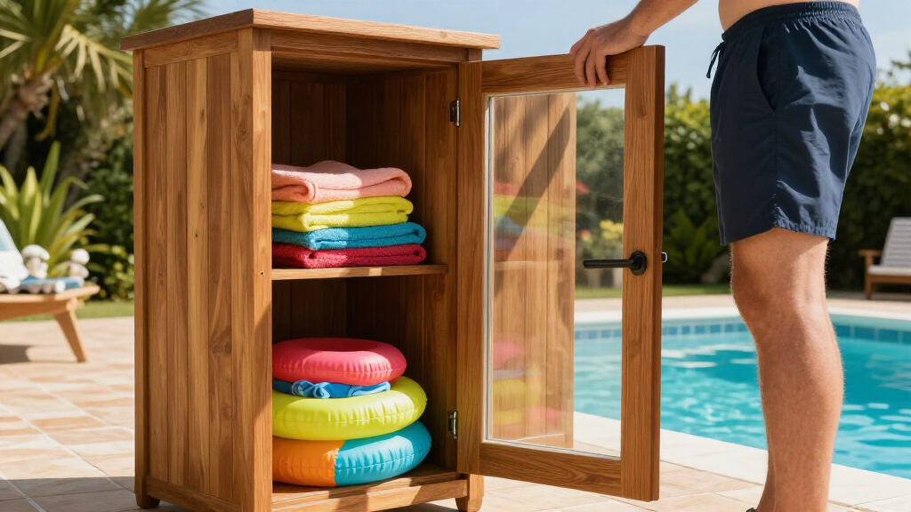 best outdoor poolside storage cabinet