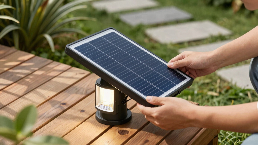 solar-powered outdoor lights