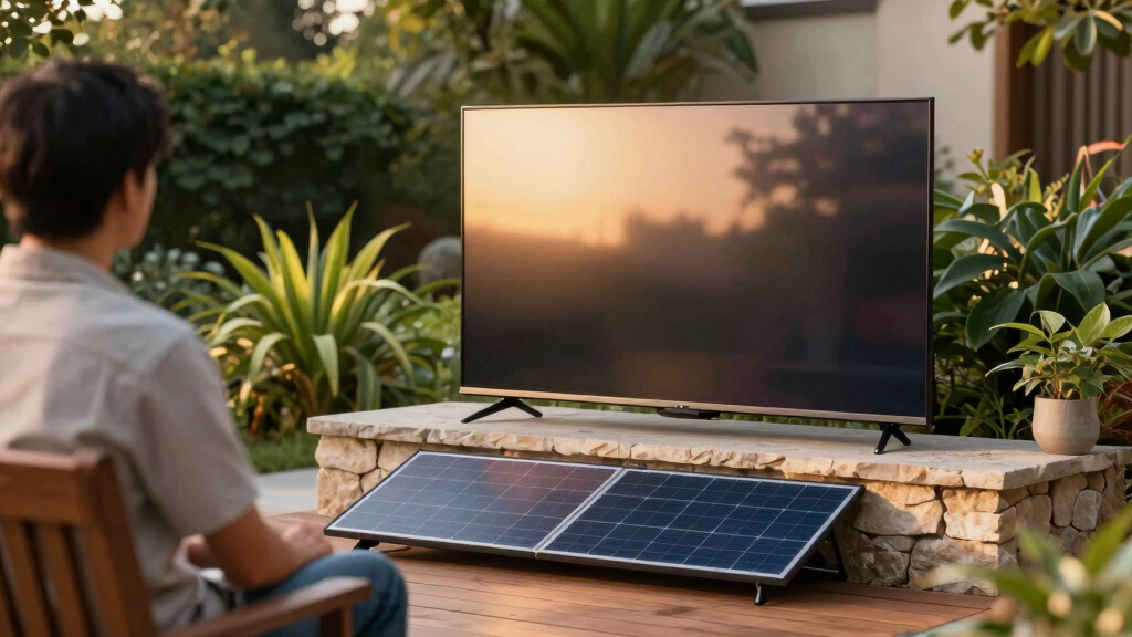 solar-powered outdoor TVs