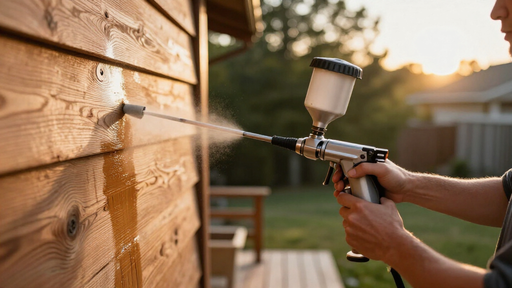 airless sprayer for wood siding