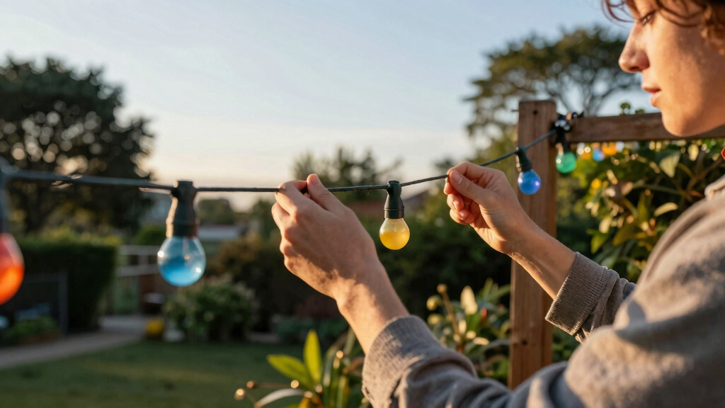 patriotic outdoor string lights