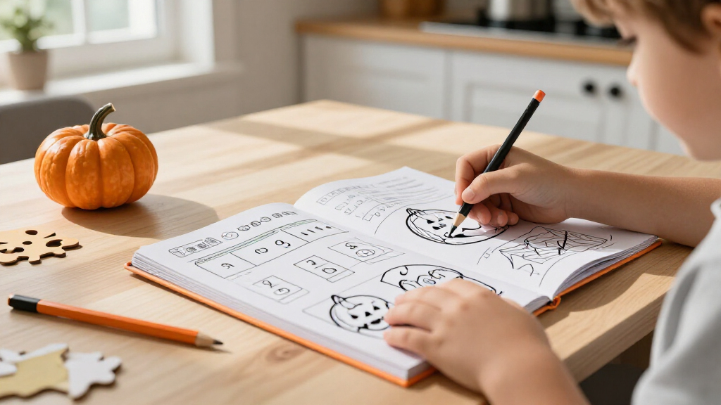 educational Halloween activity books