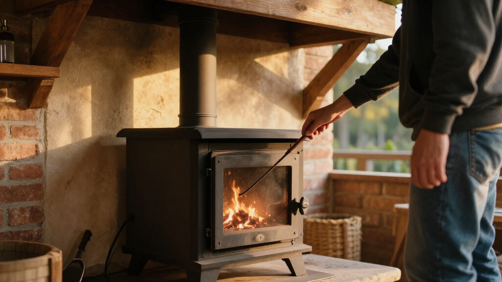enclosed patio wood stoves with spark screens