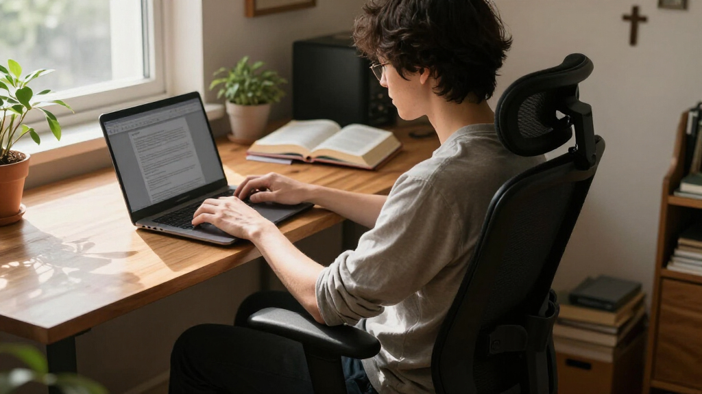ergonomic office chair for long bible study sessions