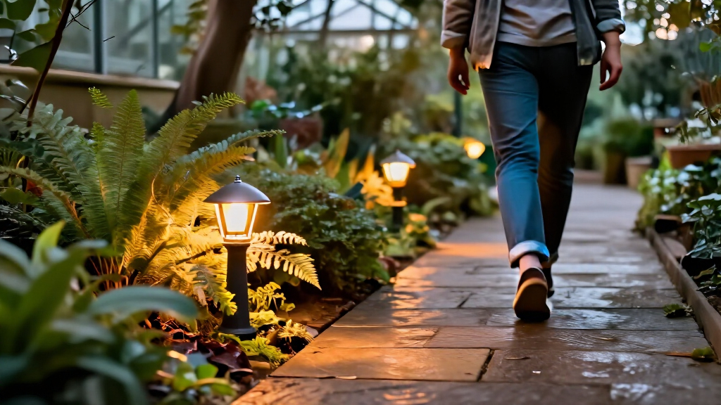 spooky garden pathway lights