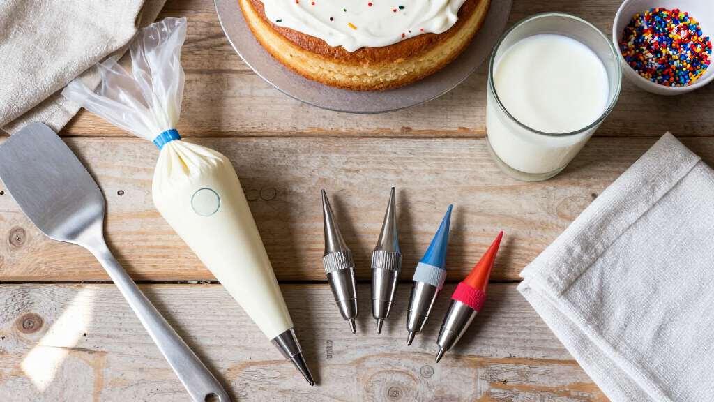 piping bag and tip set professional large kit