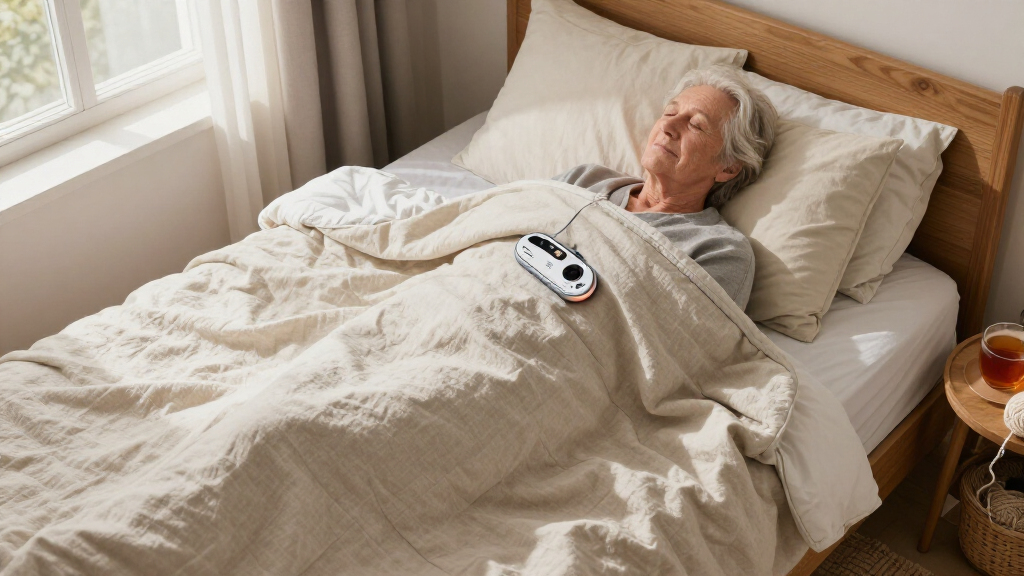 electric blanket with auto shutoff for seniors premium