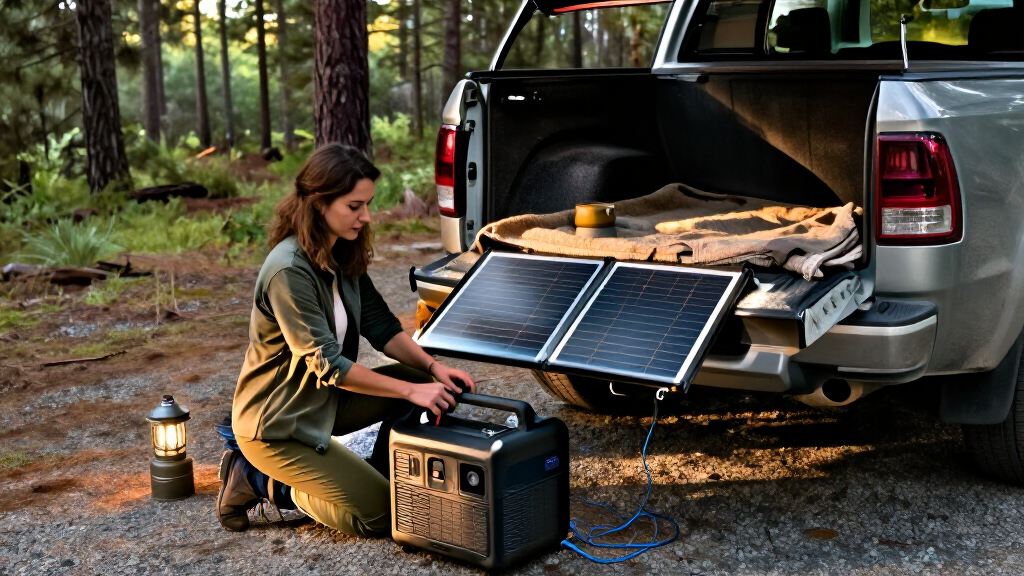 solar generator bundle for truck camping