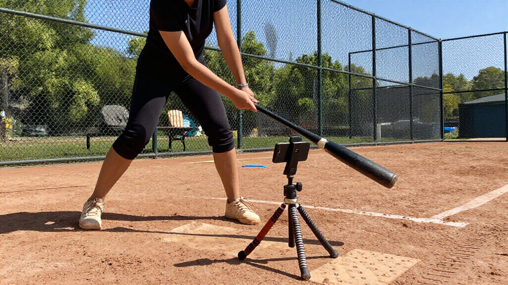 phone tripod kits for recording softball swings