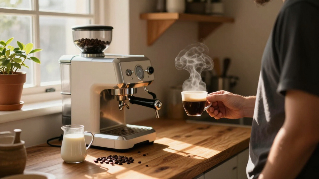espresso machine with built in grinder high end